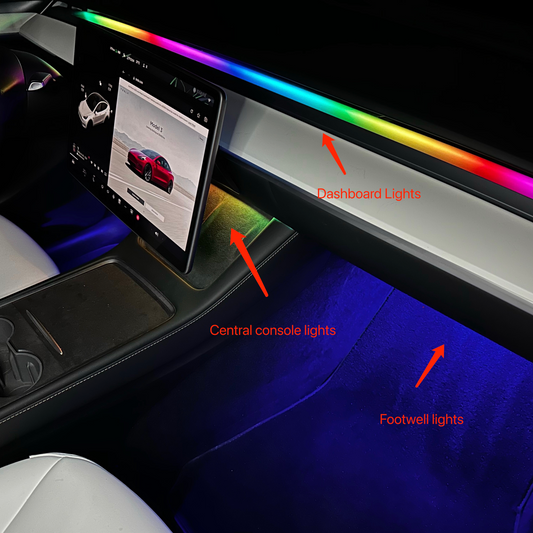 Tesla ambient light Basic Kit for Model 3&Y (2019-2023) Ambient Lighting Lighting Bug   